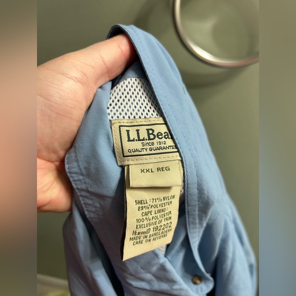 Vintage L.l. Bean hiking outdoor fishing vented button up long sleeve shirt - Picture 5 of 6